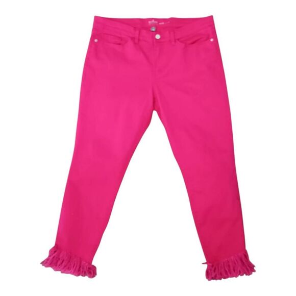 NEW YORK AND COMPANY PINK ANKLE PANTS SZ.14 EUC - Picture 2 of 8